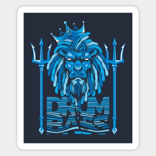 Water Element Bass Lion Magnet